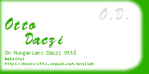 otto daczi business card